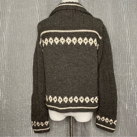 Sundance chunky Alpaca/merino wool cardigan - Picture 2 of 9